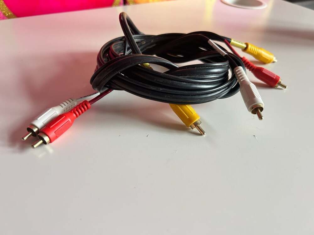 3-Male to 3-Male RCA AV Composite Cable Audio Video Cord
